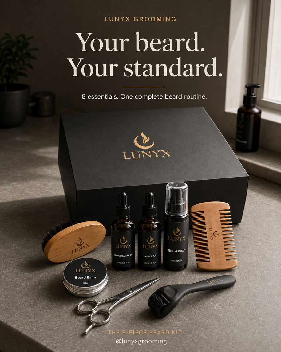 LUNYX Signature 8-Piece Beard Grooming Kit